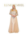 Robe de soirée écru