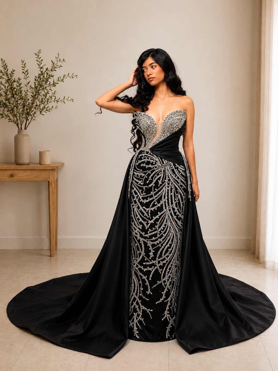 Robe de soirée noire