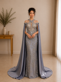 Robe de soirée gris