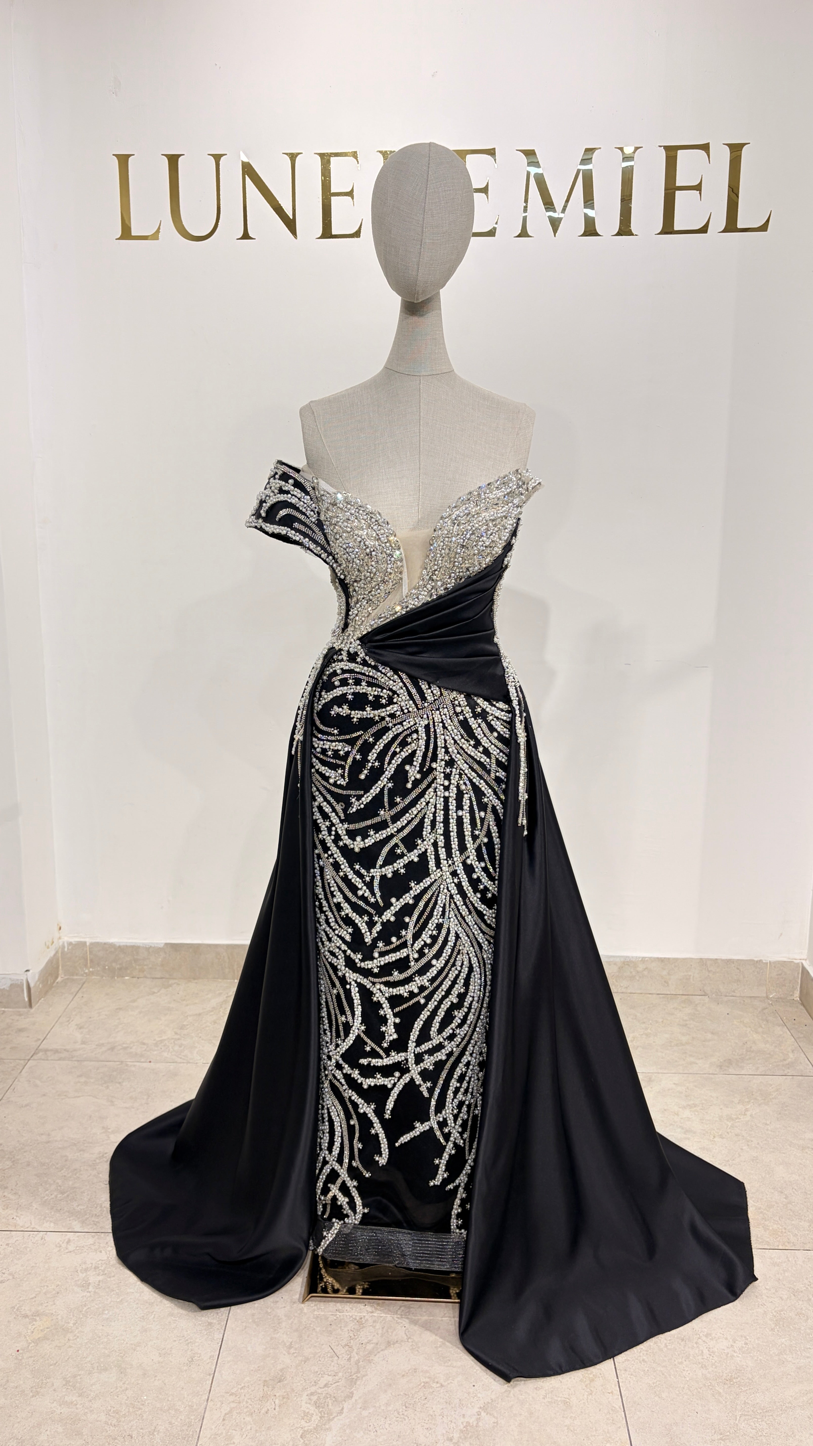 Robe de soirée noire