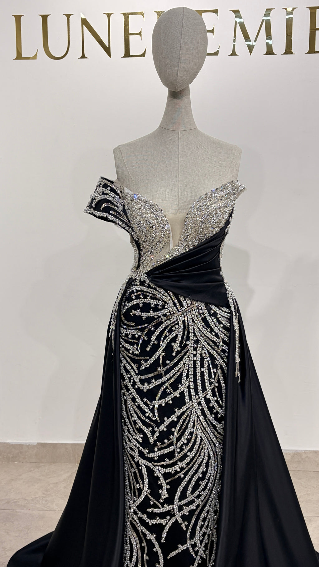 Robe de soirée noire
