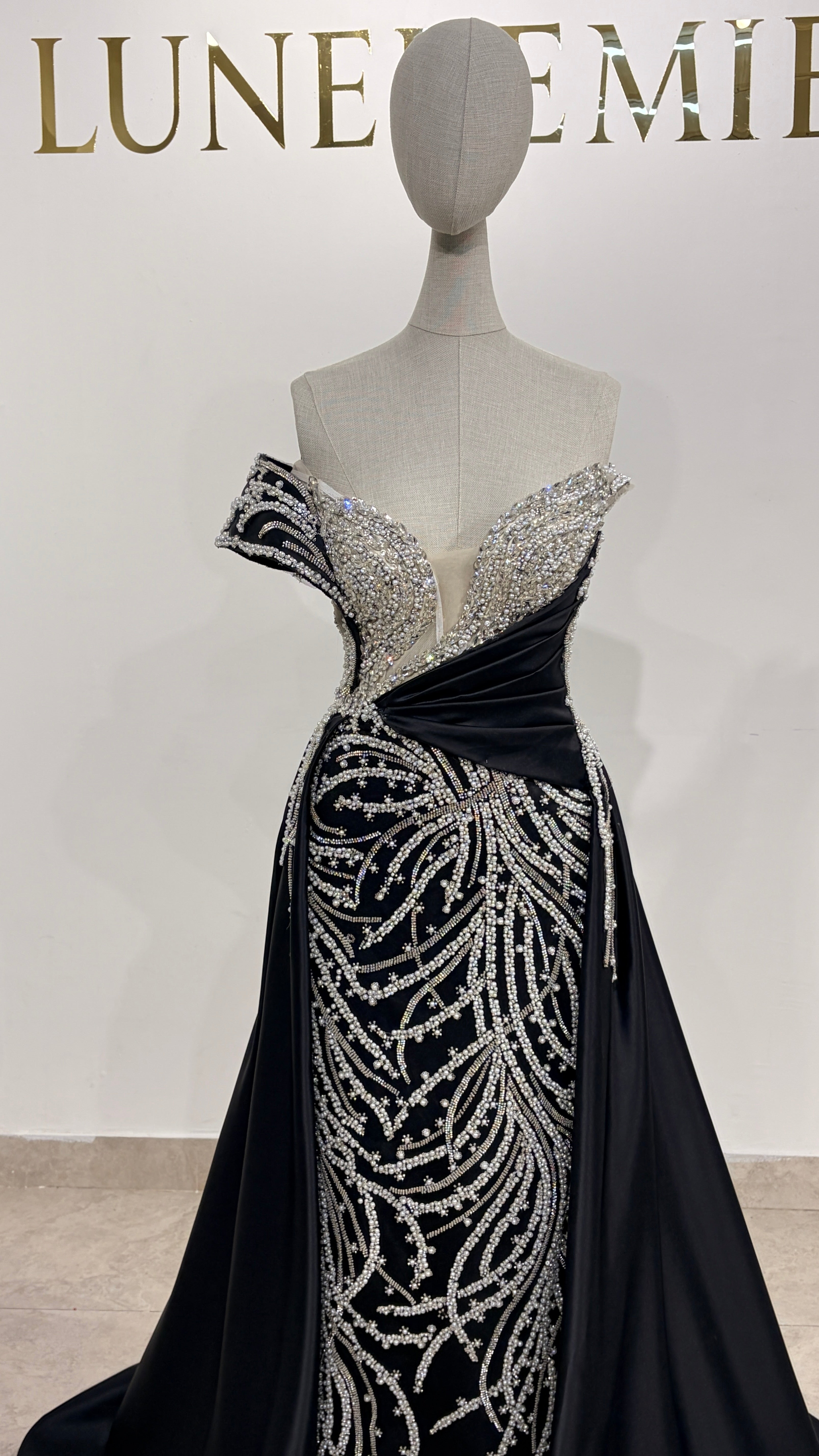 Robe de soirée noire