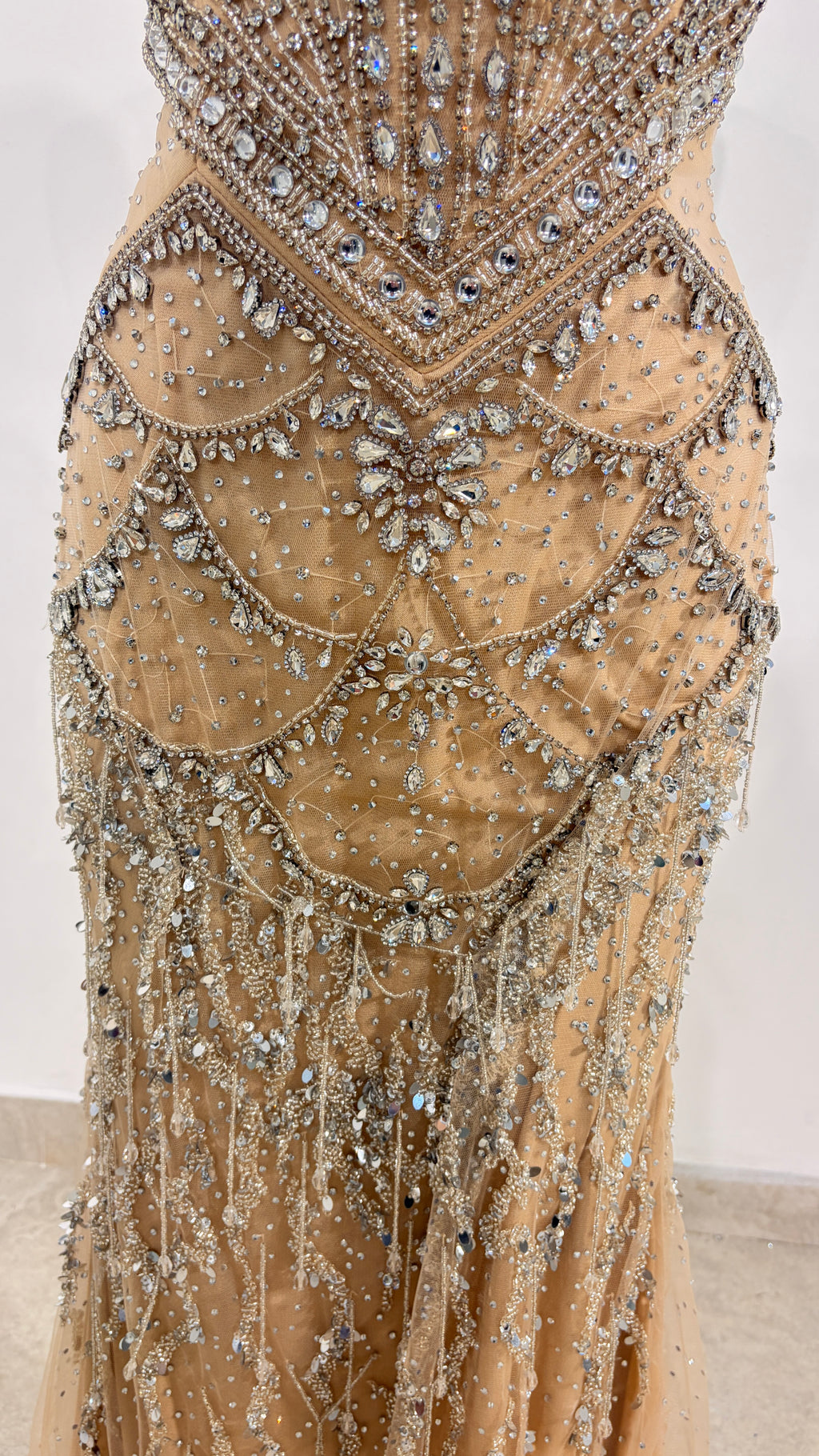 Robe de soirée dorée